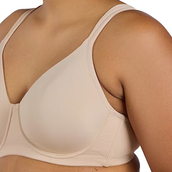 Leading Lady Seamless Full Figure Padded Underwire T-Shirt Bra-5028, Sand Sz 44A - Picture 2 of 4